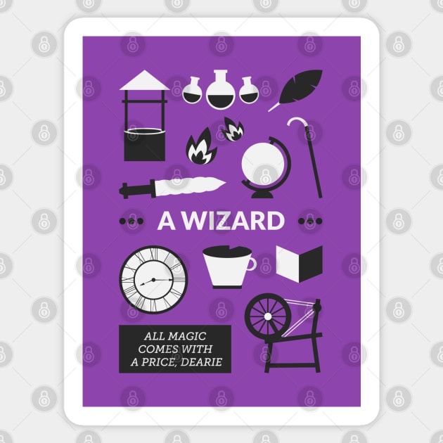 Once Upon A Time - A Wizard Sticker by Red